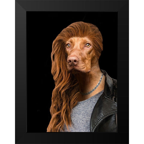 Nightime Rebel Black Modern Wood Framed Art Print by Prime, Marcus