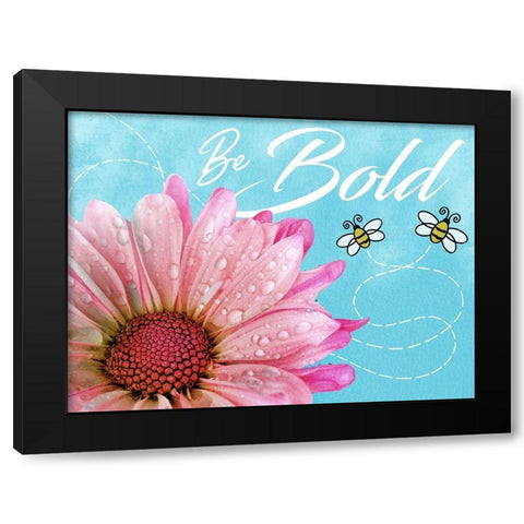 Be Bold Black Modern Wood Framed Art Print with Double Matting by Prime, Marcus