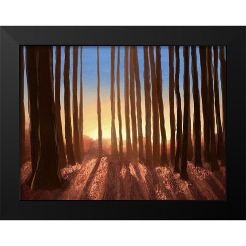 Creeping Shadows 2 Black Modern Wood Framed Art Print by Prime, Marcus