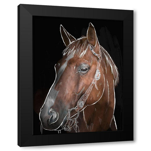 Illustrated Spirit 2 Black Modern Wood Framed Art Print with Double Matting by Prime, Marcus