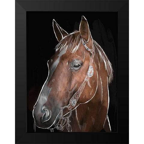 Illustrated Spirit 2 Black Modern Wood Framed Art Print by Prime, Marcus