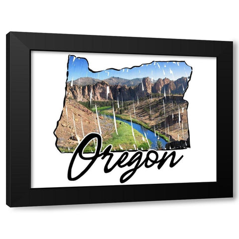 Oregon Pride Black Modern Wood Framed Art Print with Double Matting by Prime, Marcus