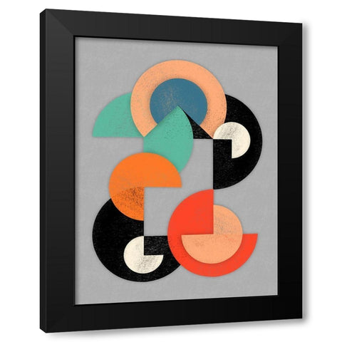 Geometric Breakthrough 1 Black Modern Wood Framed Art Print by Prime, Marcus