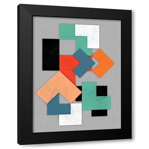Geometric Breakthrough 2 Black Modern Wood Framed Art Print with Double Matting by Prime, Marcus