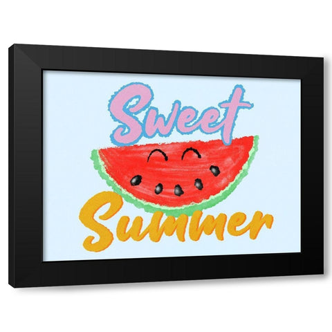 Sweet Summer Black Modern Wood Framed Art Print with Double Matting by Prime, Marcus