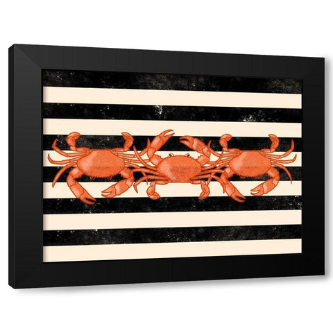 Crab Dance Black Modern Wood Framed Art Print with Double Matting by Prime, Marcus