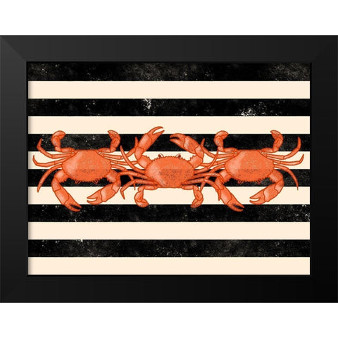 Crab Dance Black Modern Wood Framed Art Print by Prime, Marcus