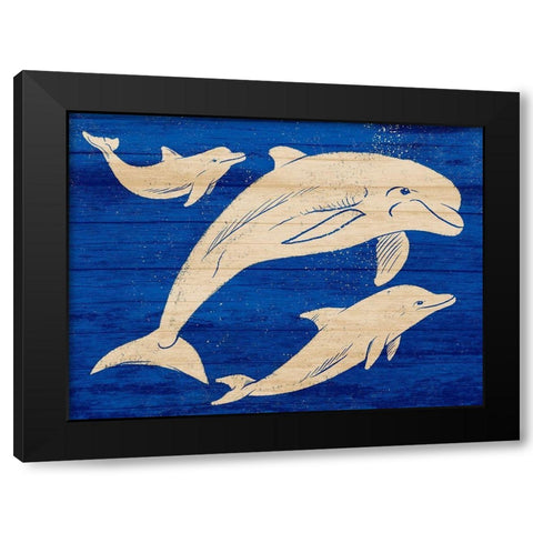Friendly Divers 2 Black Modern Wood Framed Art Print by Prime, Marcus