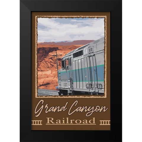Grand Canyon Railroad 1 Black Modern Wood Framed Art Print by Prime, Marcus