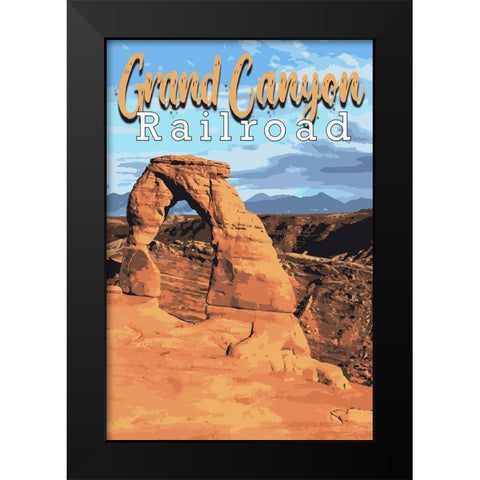 Grand Canyon Railroad 2 Black Modern Wood Framed Art Print by Prime, Marcus