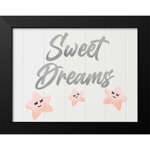 Sweet Dreamy Stars Black Modern Wood Framed Art Print by Prime, Marcus