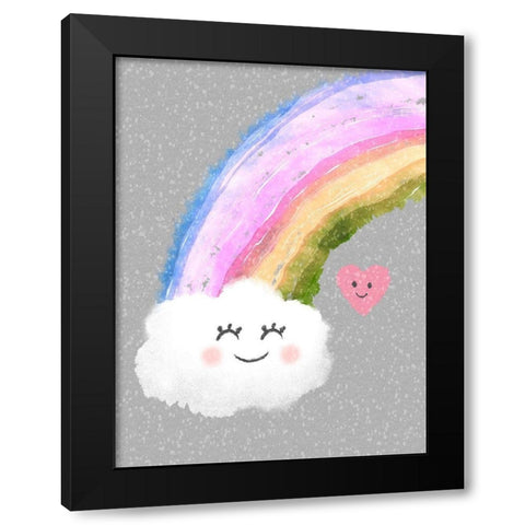Rainbow Shine 1 Black Modern Wood Framed Art Print by Prime, Marcus