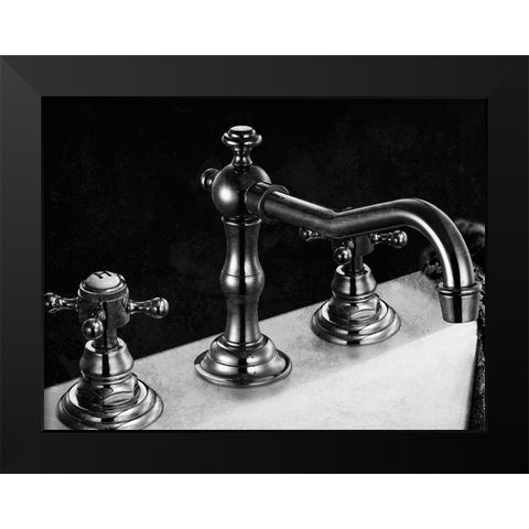 Twilight Bathroom 1 Black Modern Wood Framed Art Print by Prime, Marcus