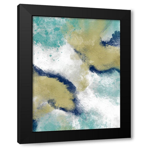 Inspired Burst 1 Black Modern Wood Framed Art Print by Prime, Marcus
