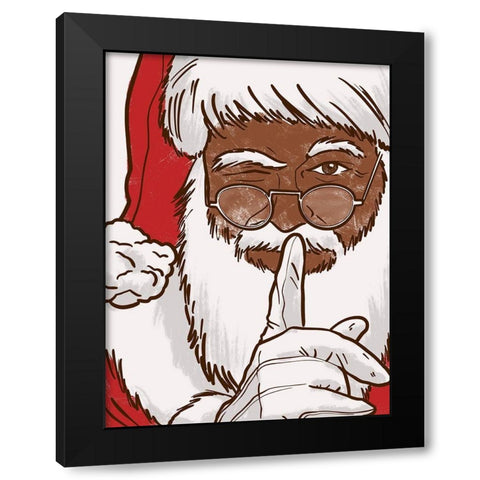 Ethnic Santa Black Modern Wood Framed Art Print with Double Matting by Prime, Marcus
