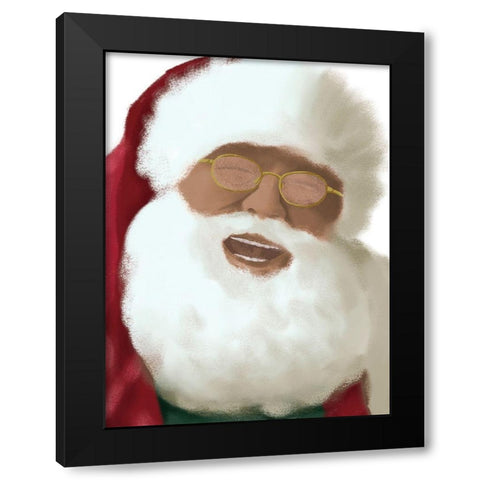 Jolly Laugh 2 Black Modern Wood Framed Art Print with Double Matting by Prime, Marcus