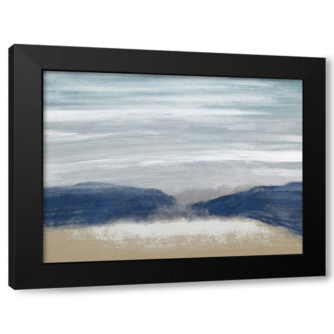 Distant Waves 1 Black Modern Wood Framed Art Print by Prime, Marcus