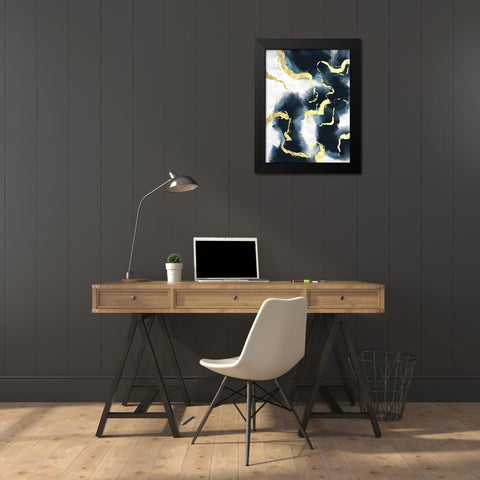 Electric Fusion 1 Black Modern Wood Framed Art Print by Prime, Marcus