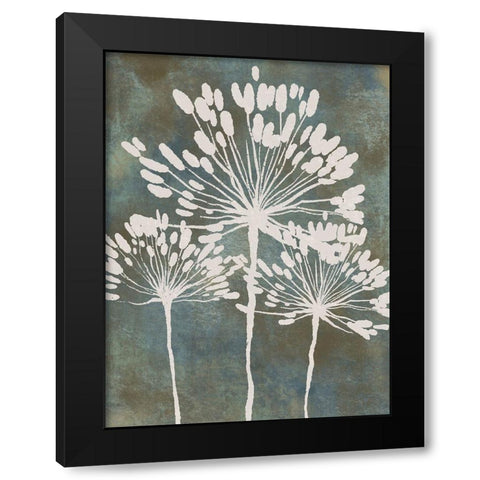 Eclectic Floral 1 Black Modern Wood Framed Art Print with Double Matting by Prime, Marcus