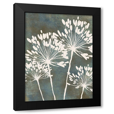 Eclectic Floral 2 Black Modern Wood Framed Art Print by Prime, Marcus