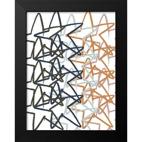 Urban Stars 2 Black Modern Wood Framed Art Print by Prime, Marcus