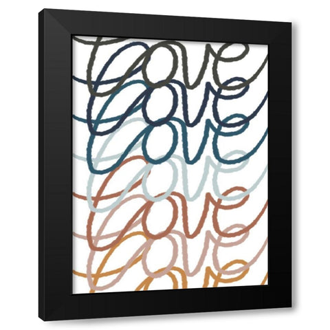 Urban Love 2 Black Modern Wood Framed Art Print by Prime, Marcus