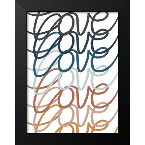 Urban Love 2 Black Modern Wood Framed Art Print by Prime, Marcus