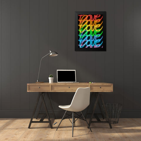 Urban Love 1 Black Modern Wood Framed Art Print by Prime, Marcus