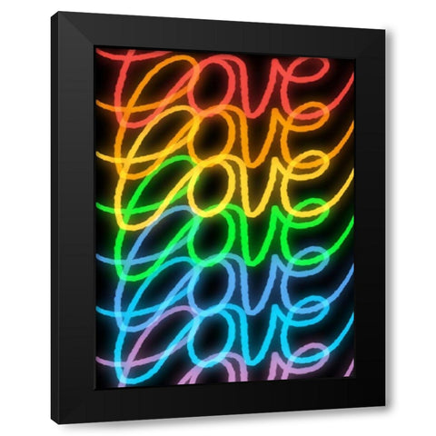 Urban Love 1 Black Modern Wood Framed Art Print by Prime, Marcus