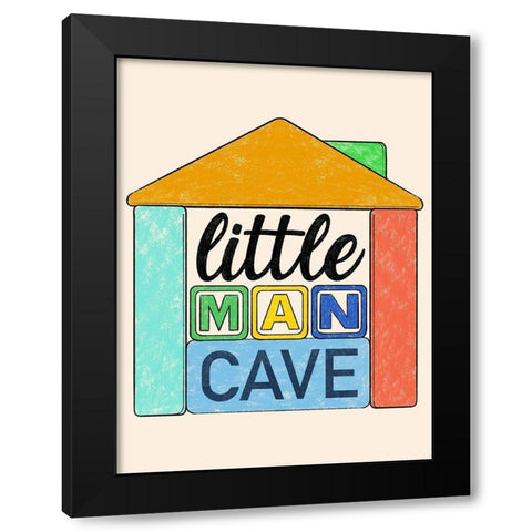 Little Man Cave 1 Black Modern Wood Framed Art Print with Double Matting by Prime, Marcus