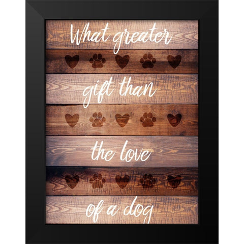 Furry Life 2 Black Modern Wood Framed Art Print by Prime, Marcus