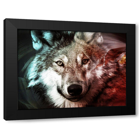 Spirit Animal 1 Black Modern Wood Framed Art Print by Prime, Marcus