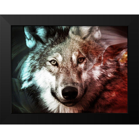 Spirit Animal 1 Black Modern Wood Framed Art Print by Prime, Marcus