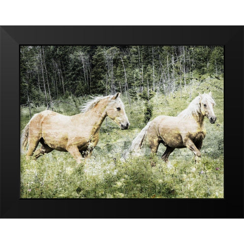 Free Spirits 2 Black Modern Wood Framed Art Print by Prime, Marcus
