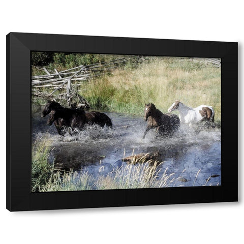 River Roads 1 Black Modern Wood Framed Art Print by Prime, Marcus