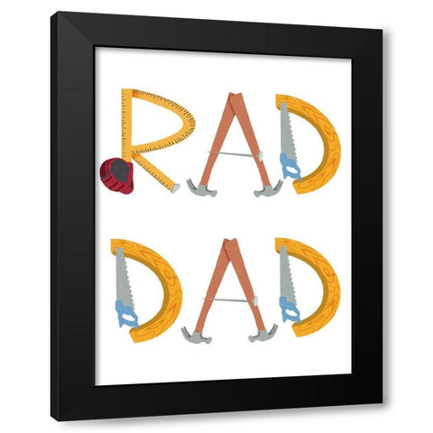 Rad Dad 1 Black Modern Wood Framed Art Print with Double Matting by Prime, Marcus