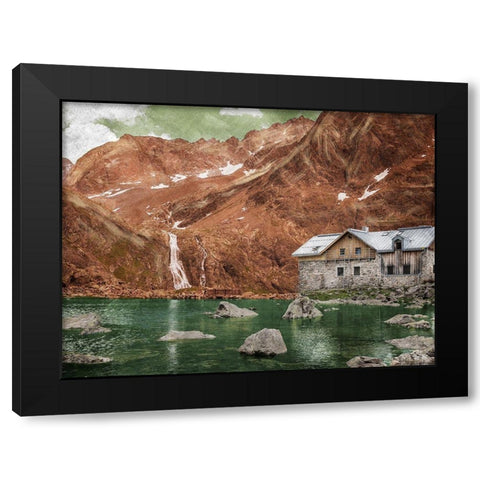 Fall Lake 1 Black Modern Wood Framed Art Print by Prime, Marcus