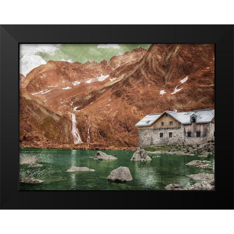 Fall Lake 1 Black Modern Wood Framed Art Print by Prime, Marcus