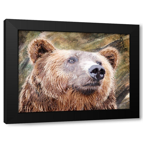 Urban Bear 1 Black Modern Wood Framed Art Print by Prime, Marcus
