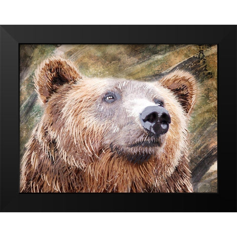 Urban Bear 1 Black Modern Wood Framed Art Print by Prime, Marcus