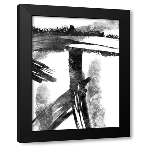 Striking Seams 1 Black Modern Wood Framed Art Print by Prime, Marcus