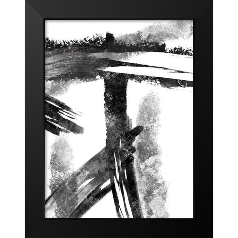 Striking Seams 1 Black Modern Wood Framed Art Print by Prime, Marcus