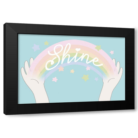 Rainbow Shine 2 Black Modern Wood Framed Art Print with Double Matting by Prime, Marcus