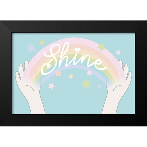 Rainbow Shine 2 Black Modern Wood Framed Art Print by Prime, Marcus