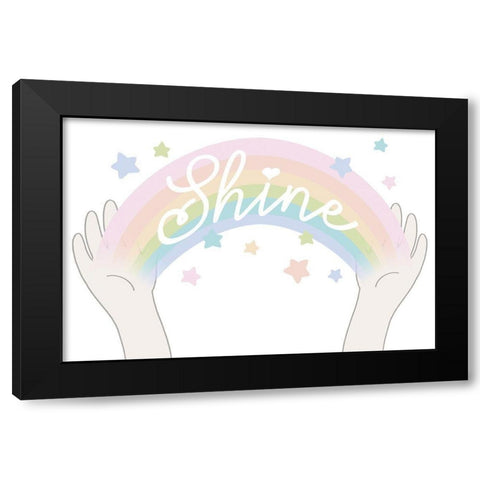Rainbow Shine 3 Black Modern Wood Framed Art Print with Double Matting by Prime, Marcus