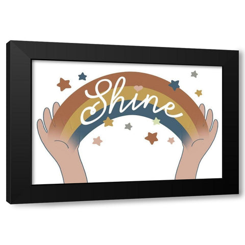 Rainbow Shine 4 Black Modern Wood Framed Art Print with Double Matting by Prime, Marcus