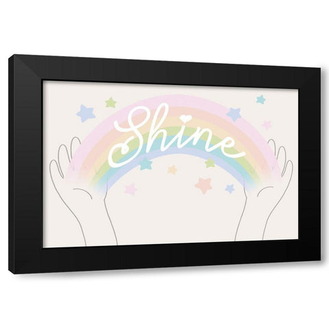 Rainbow Shine 5 Black Modern Wood Framed Art Print with Double Matting by Prime, Marcus