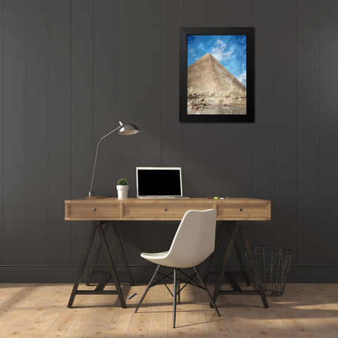 Pyramid Of Giza Black Modern Wood Framed Art Print by Prime, Marcus