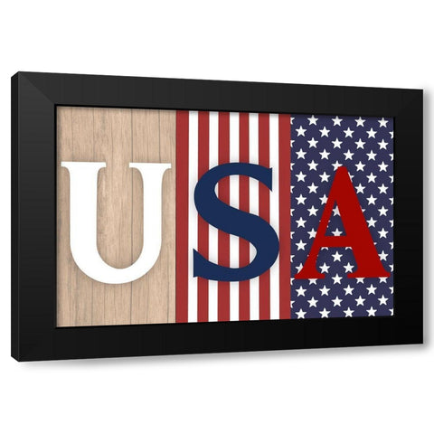 Old Time USA Black Modern Wood Framed Art Print with Double Matting by Prime, Marcus
