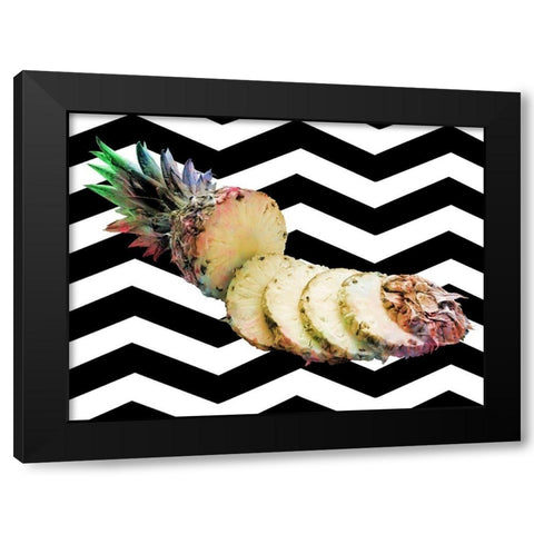 Pineapple Void 1 Black Modern Wood Framed Art Print with Double Matting by Prime, Marcus